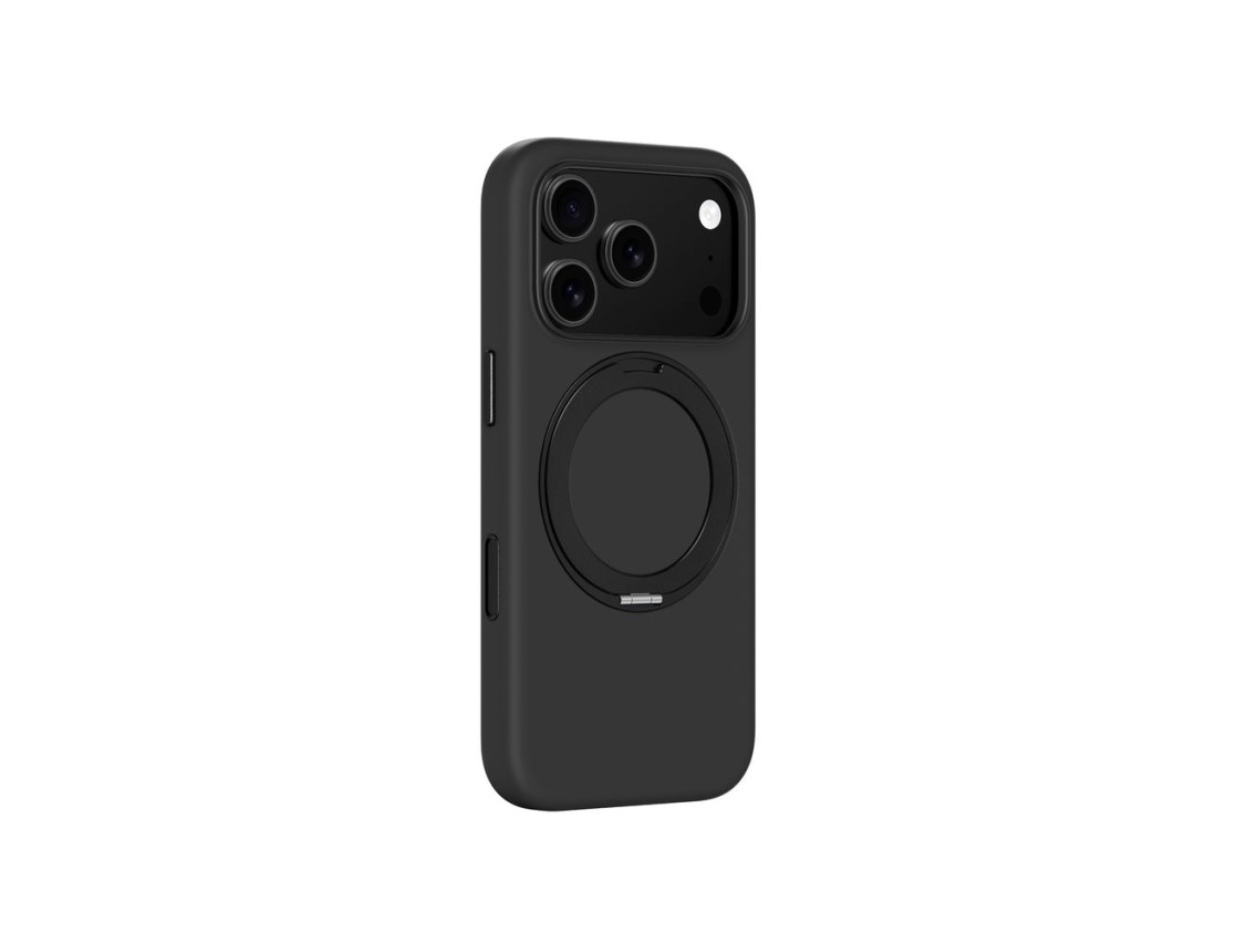 Capa AmazingThing Cloudie para iPhone 17 Pro com suporte - Preta