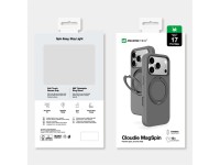 Capa AmazingThing Cloudie para iPhone 17 Pro Max com suporte - Cinza Capa AmazingThing Cloudie para iPhone 17 Pro Max com suporte - Cinza