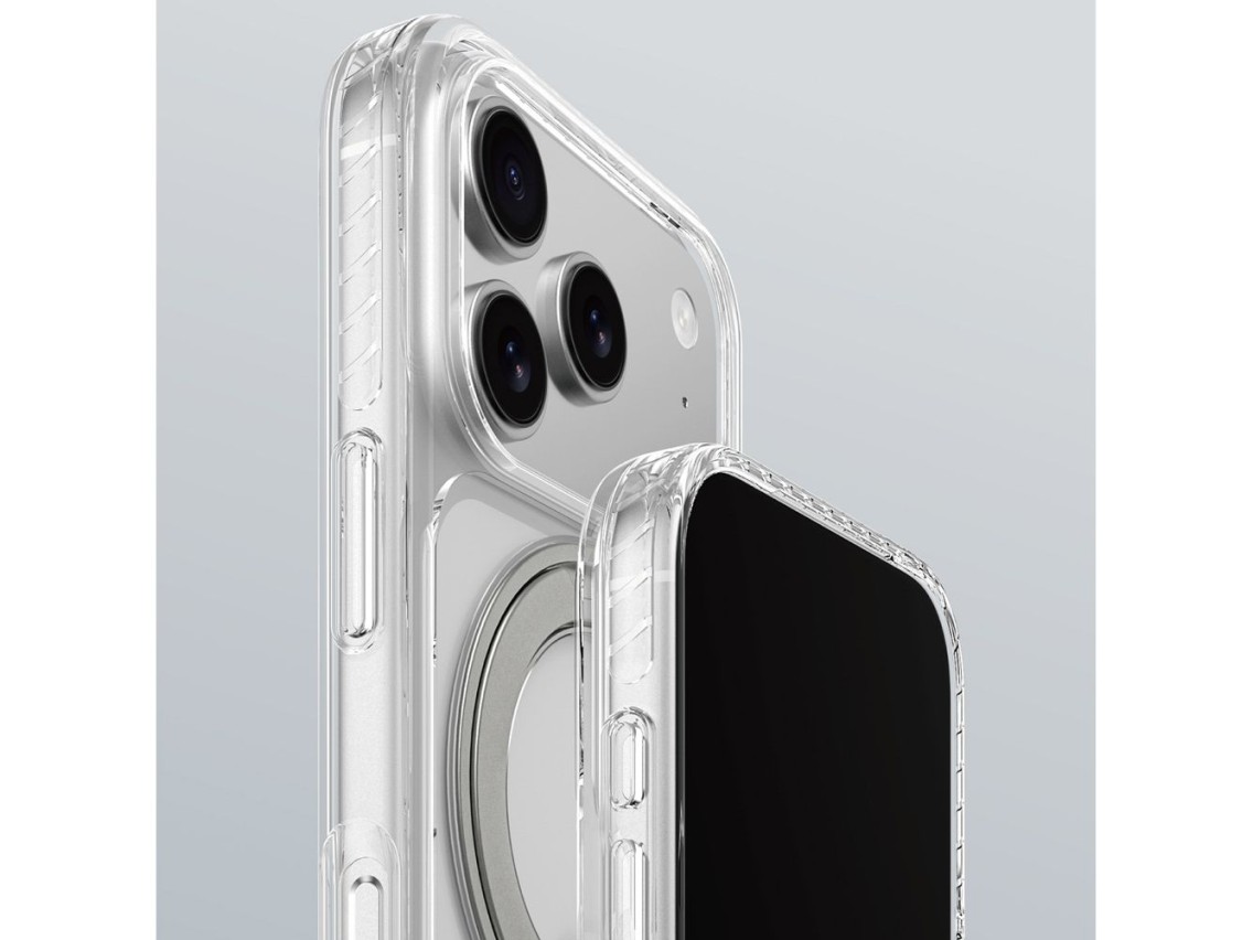 Funda AmazingThing Titan Pro MagSpin para iPhone 17 Pro compatible con MagSafe - Gris