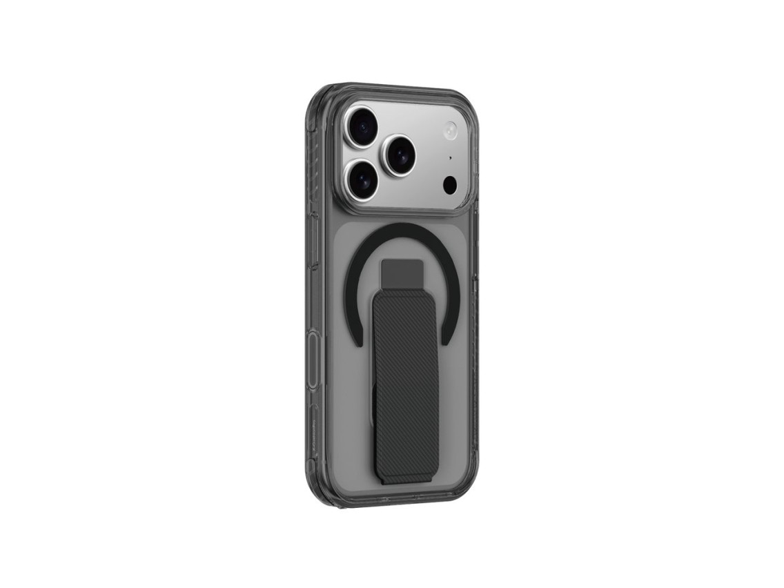 Capa AmazingThing Titan Pro com suporte para iPhone 17 Pro Max, compatível com MagSafe - Preta