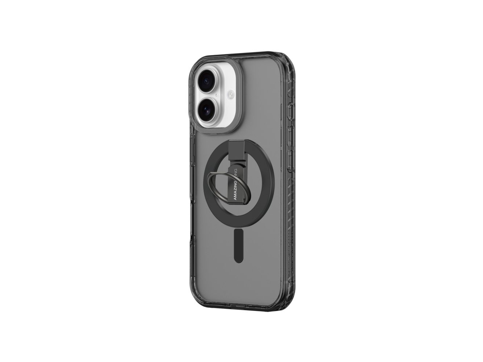 AmazingThing Titan Pro Grip Ring Set Case para iPhone 17 Compatível com MagSafe - Preto