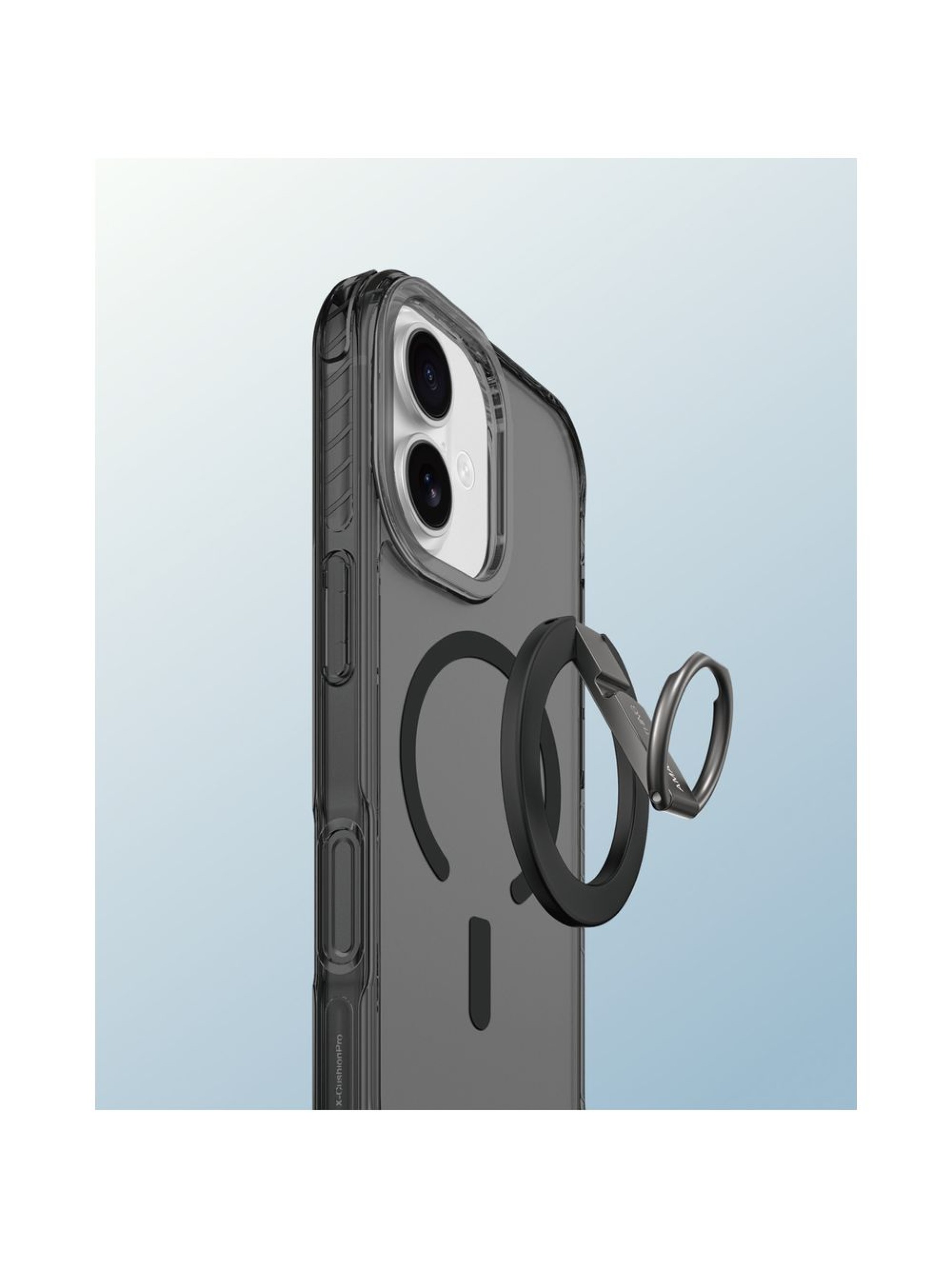 AmazingThing Titan Pro Grip Ring Set Case para iPhone 17 Compatível com MagSafe - Preto