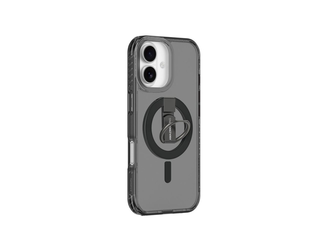 AmazingThing Titan Pro Grip Ring Set Case para iPhone 17 Compatível com MagSafe - Preto