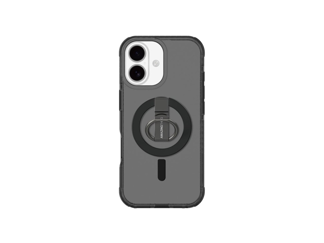 AmazingThing Titan Pro Grip Ring Set Case para iPhone 17 Compatível com MagSafe - Preto
