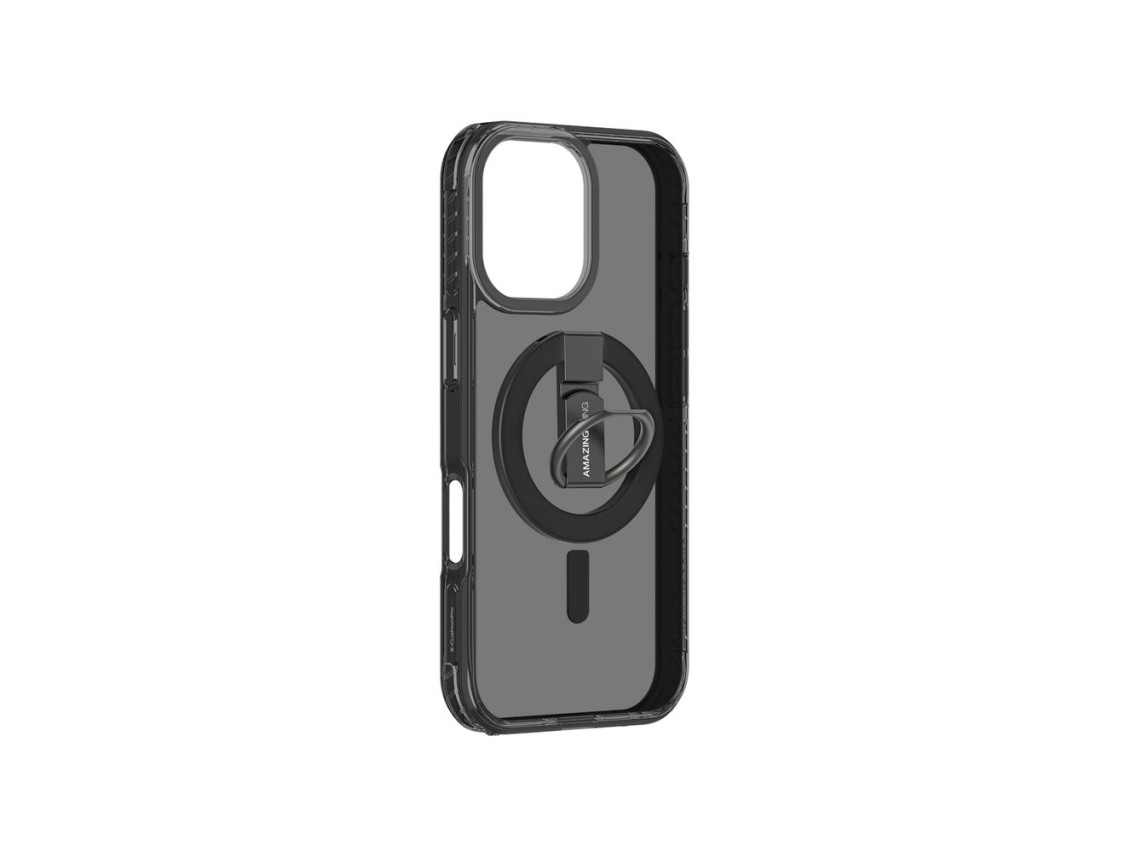 AmazingThing Titan Pro Grip Ring Set Case para iPhone 17 Compatível com MagSafe - Preto