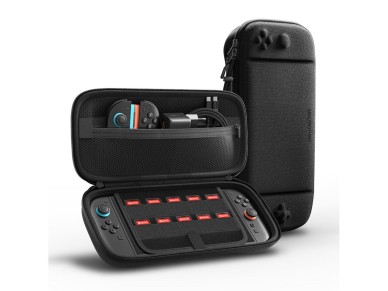 Capa protetora AmazingThing PlayShield EDC para Nintendo Switch 2 - Preta Capa protetora AmazingThing PlayShield EDC para Nintendo Switch 2 - Preta