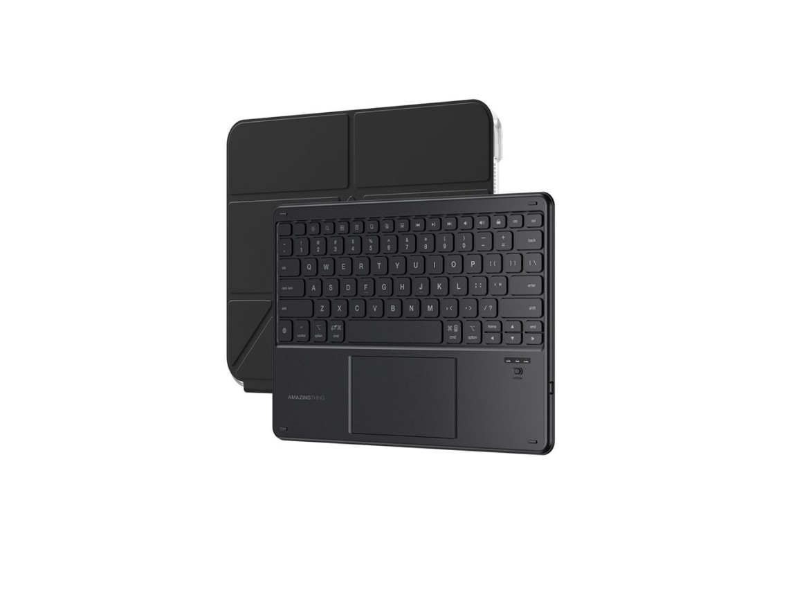 Funda AmazingThing Minimal Case Keylite Combo Keyboard para iPad de 11" (2025) - Negra