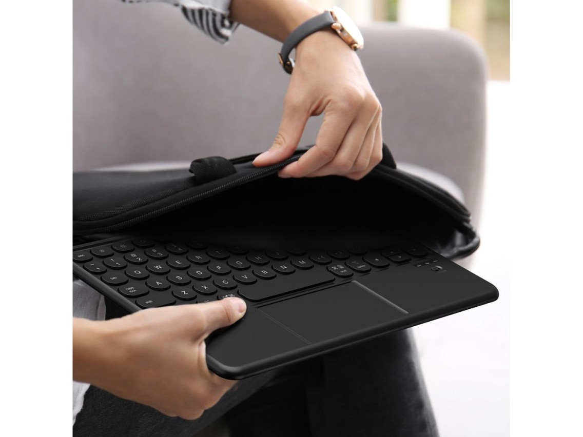 Funda AmazingThing Minimal Case Keylite Combo Keyboard para iPad de 11" (2025) - Negra
