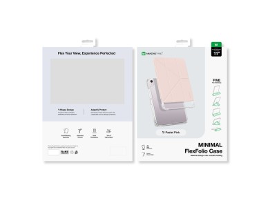 Capa minimalista AmazingThing para iPad Air 11" M3/M4 (2025/2026) - Rosa
