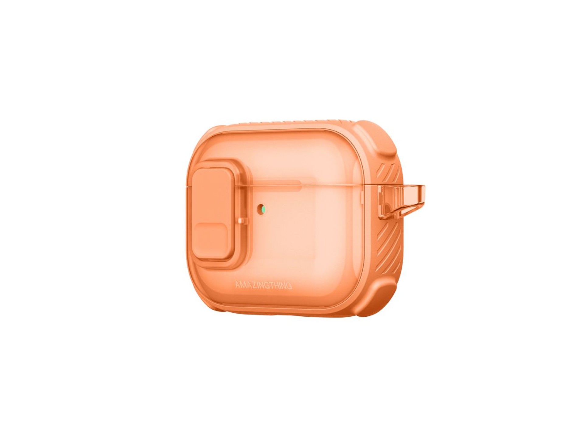 Capa AmazingThing Titan Pro Mag transparente para AirPods Pro 3 - Laranja