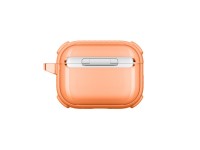 Capa AmazingThing Titan Pro Mag transparente para AirPods Pro 3 - Laranja Capa AmazingThing Titan Pro Mag transparente para AirPods Pro 3 - Laranja