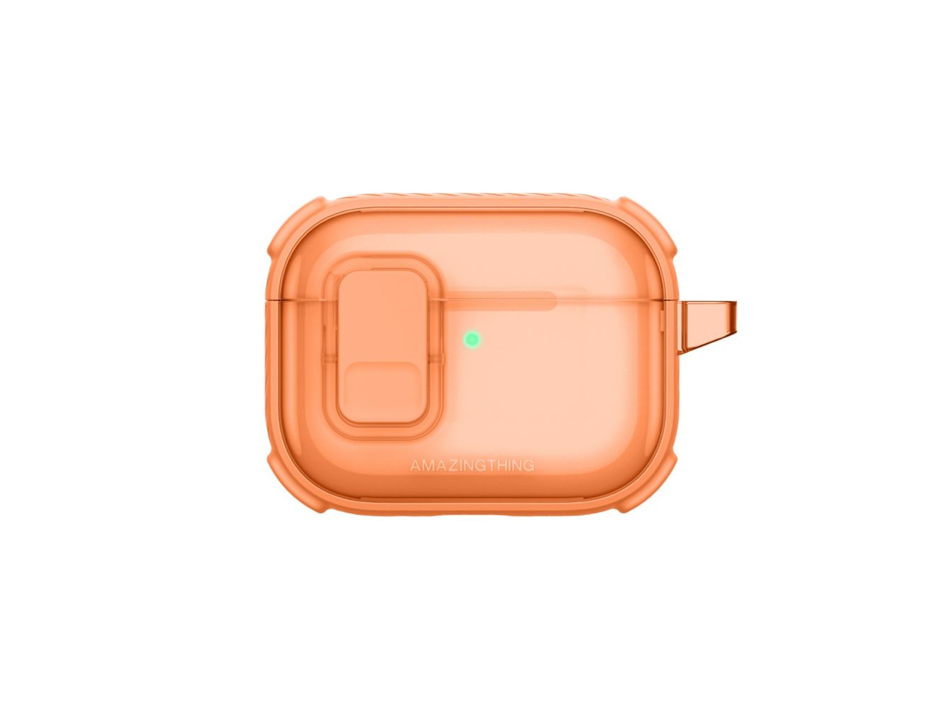 Capa AmazingThing Titan Pro Mag transparente para AirPods Pro 3 - Laranja