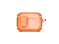 Capa AmazingThing Titan Pro Mag transparente para AirPods Pro 3 - Laranja Capa AmazingThing Titan Pro Mag transparente para AirPods Pro 3 - Laranja