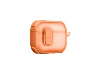 Capa AmazingThing Titan Pro Mag transparente para AirPods Pro 3 - Laranja Capa AmazingThing Titan Pro Mag transparente para AirPods Pro 3 - Laranja