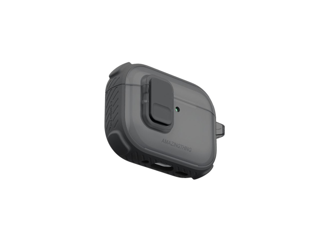 AmazingThing Titan Pro Mag Case Clear for AirPods Pro 3 - Black