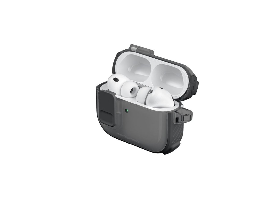 AmazingThing Titan Pro Mag Case Clear for AirPods Pro 3 - Black