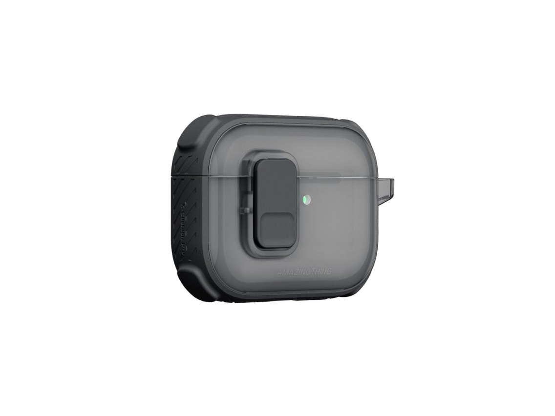 AmazingThing Titan Pro Mag Case Clear for AirPods Pro 3 - Black
