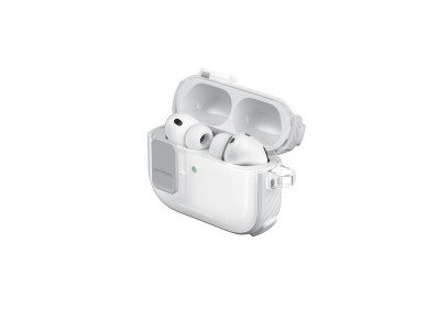 Funda AmazingThing Titan Pro Mag transparente para AirPods Pro 3 - Blanca Funda AmazingThing Titan Pro Mag transparente para AirPods Pro 3 - Blanca