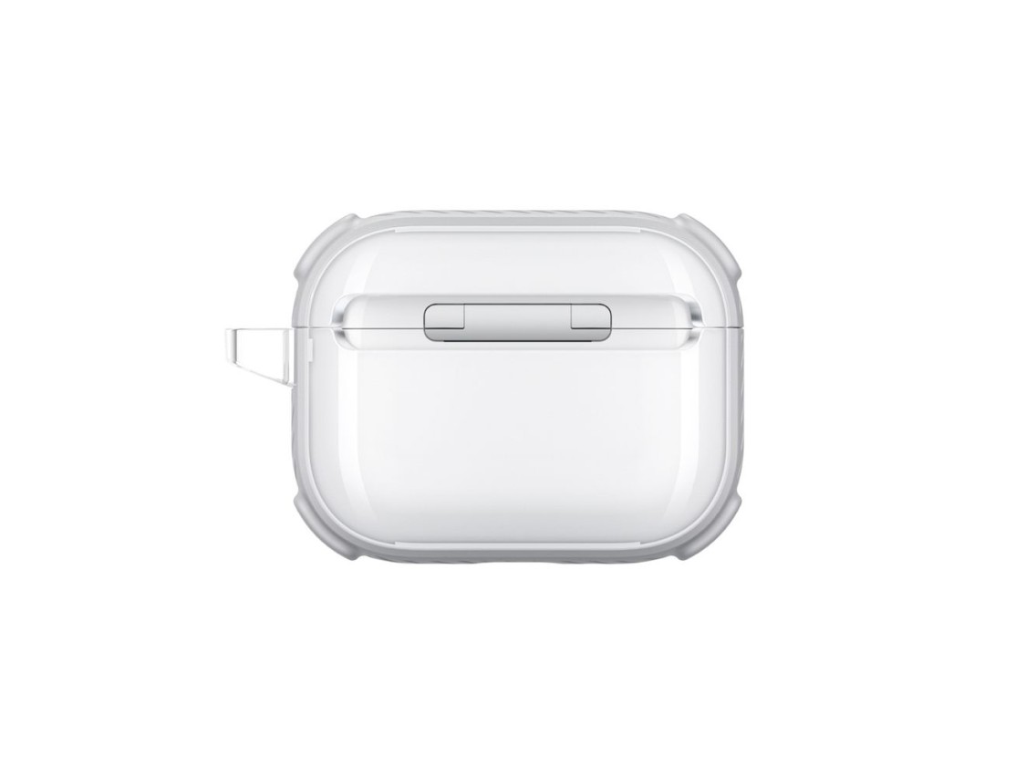 Funda AmazingThing Titan Pro Mag transparente para AirPods Pro 3 - Blanca