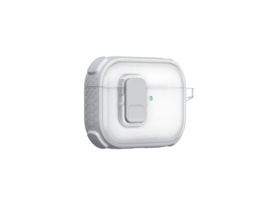 Funda AmazingThing Titan Pro Mag transparente para AirPods Pro 3 - Blanca Funda AmazingThing Titan Pro Mag transparente para AirPods Pro 3 - Blanca