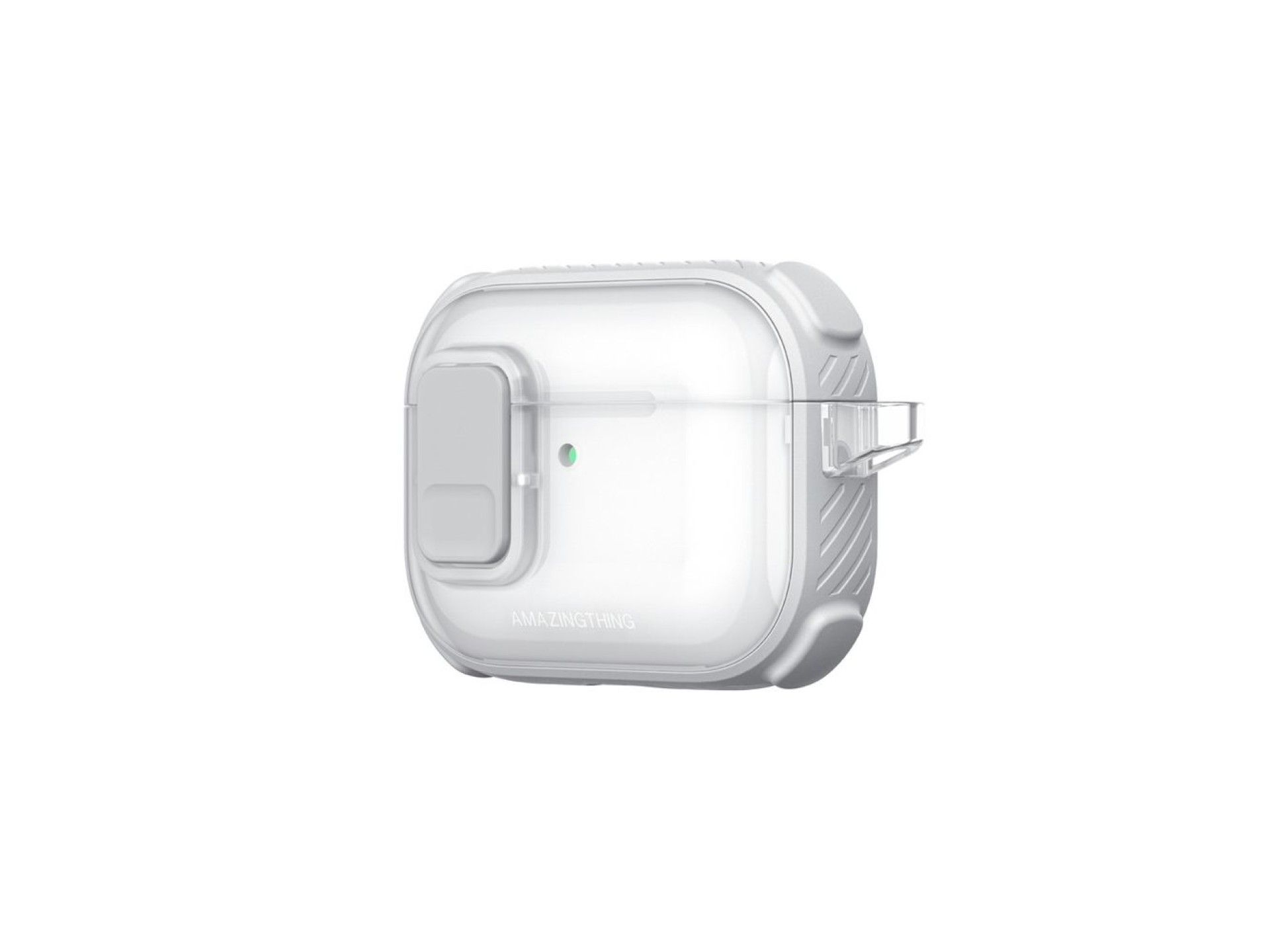 Funda AmazingThing Titan Pro Mag transparente para AirPods Pro 3 - Blanca