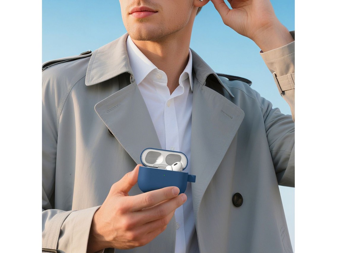Funda protectora AmazingThing Glamour para AirPods Pro 3 - Azul