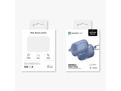 AmazingThing Minimal Case for AirPods Pro 3 - Blue AmazingThing Minimal Case for AirPods Pro 3 - Blue