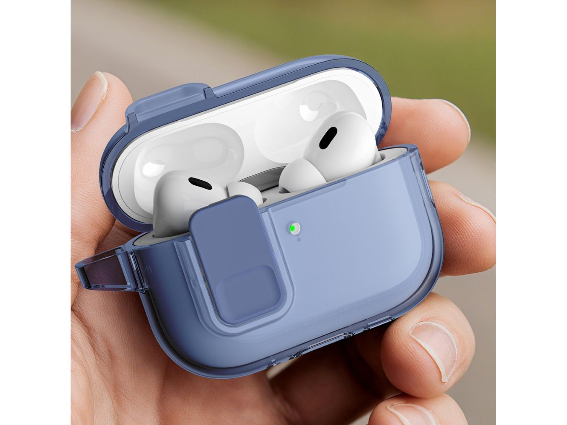Funda minimalista AmazingThing para AirPods Pro 3 - Azul