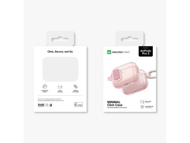 AmazingThing Minimal Case for AirPods Pro 3 - Pink AmazingThing Minimal Case for AirPods Pro 3 - Pink