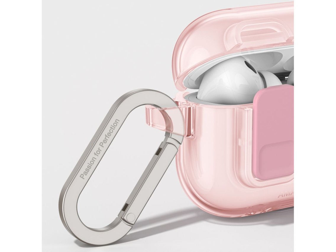 Capa minimalista AmazingThing para AirPods Pro 3 - Rosa