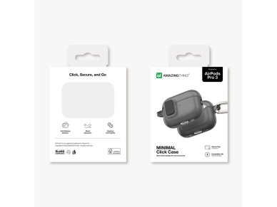AmazingThing Minimal Case for AirPods Pro 3 - Black AmazingThing Minimal Case for AirPods Pro 3 - Black