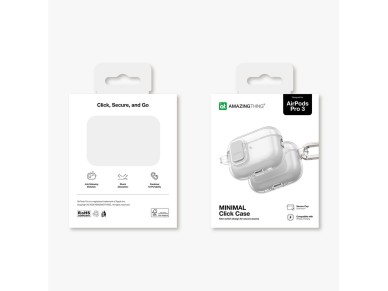 AmazingThing AirPods Pro 3 Minimal Case Clear AmazingThing AirPods Pro 3 Minimal Case Clear