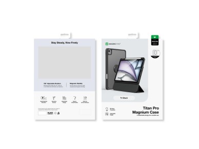 Capa AmazingThing Titan Pro Mag para iPad 11" 2025 - preta