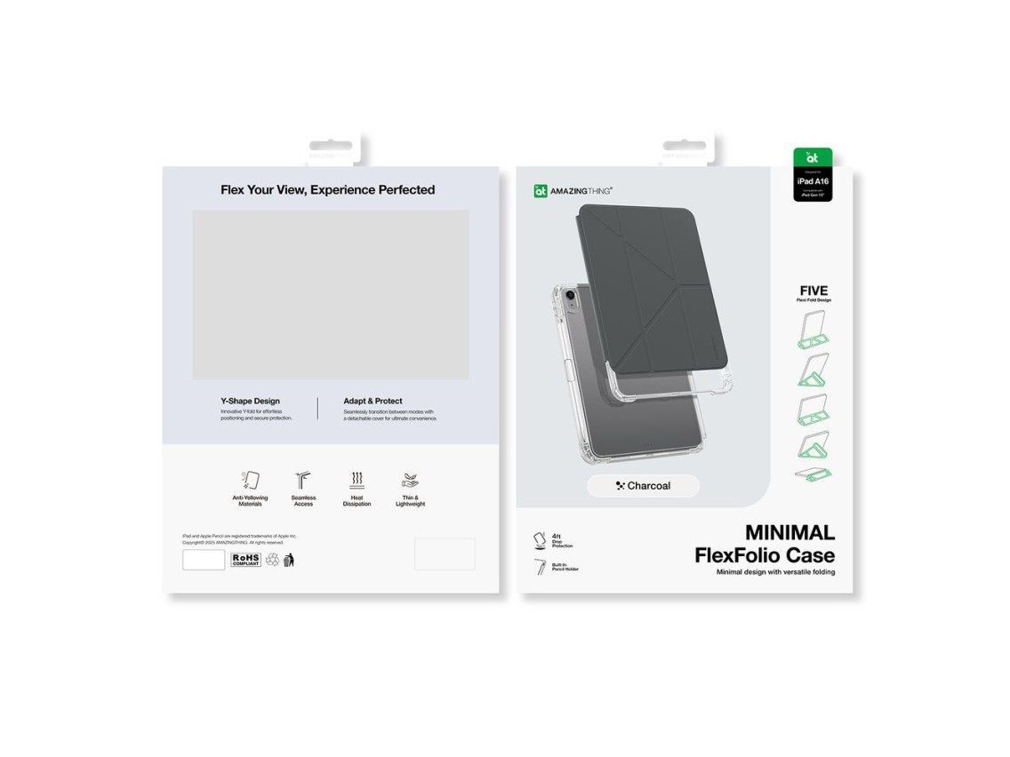 AmazingThing Minimal Case for iPad 11" 2025 - Dark Gray