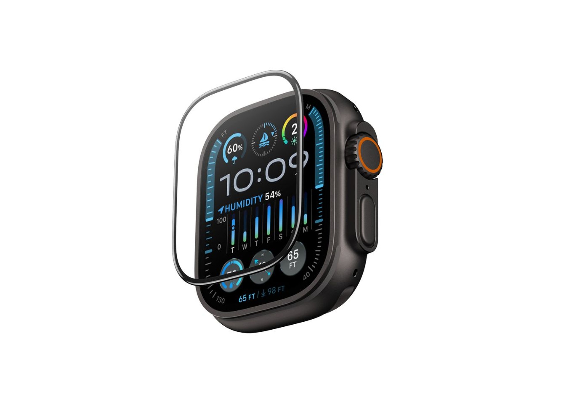 Protector de pantalla de cristal AmazingThing Radix para Apple Watch Ultra 3 de 49 mm
