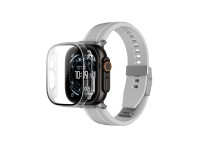 Protetor de tela de vidro AmazingThing Radix com capa para Apple Watch Ultra 3 49mm - Transparente