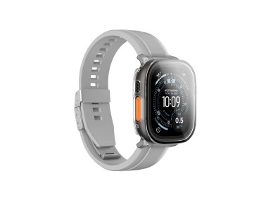 Protetor de tela de vidro AmazingThing Radix com capa para Apple Watch Ultra 3 49mm - Transparente