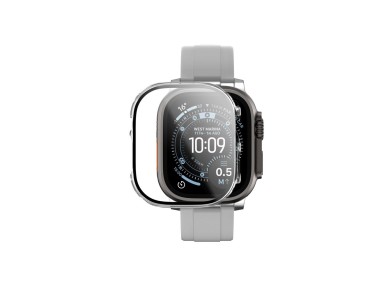 Protetor de tela de vidro AmazingThing Radix com capa para Apple Watch Ultra 3 49mm - Transparente