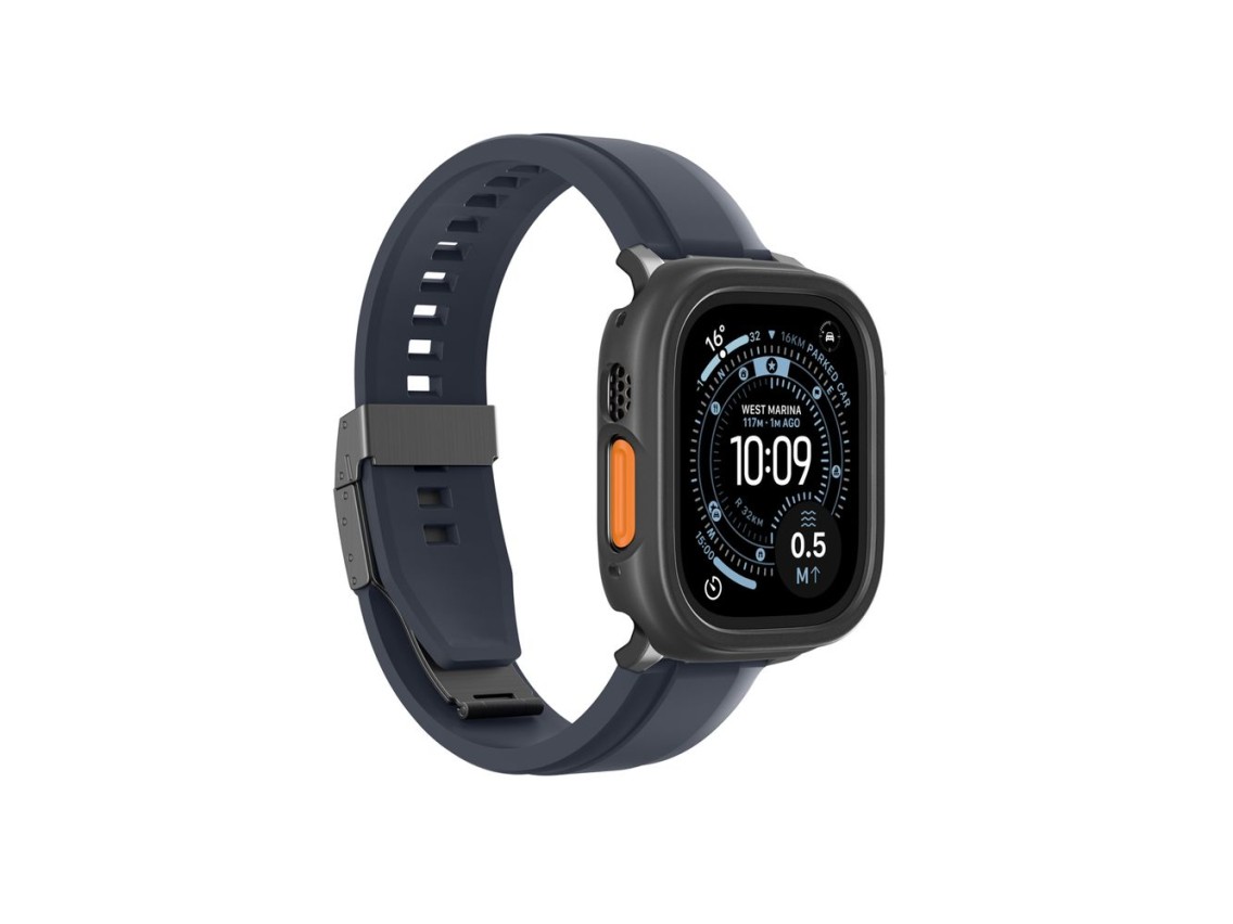 Capa protetora minimalista AmazingThing para Apple Watch Ultra 3 49mm - Preta
