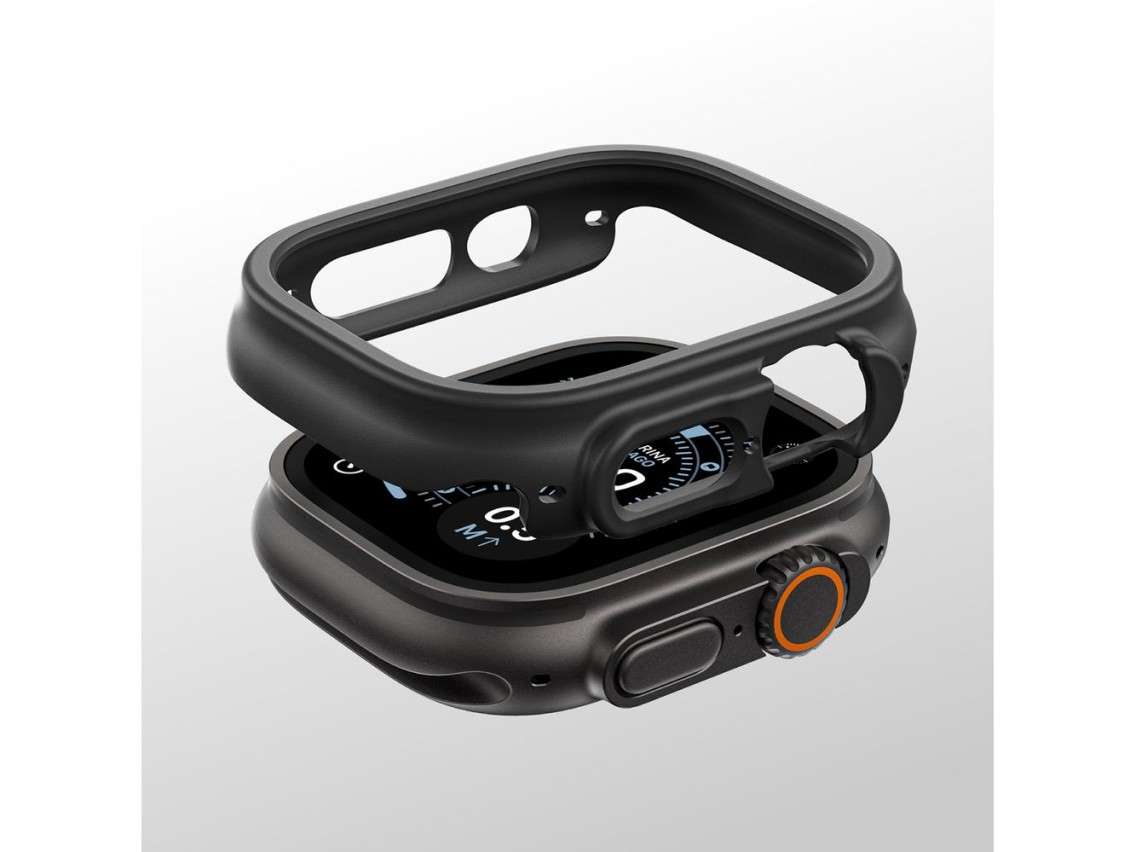 Capa protetora minimalista AmazingThing para Apple Watch Ultra 3 49mm - Preta