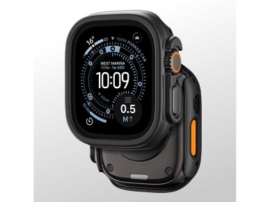 Capa protetora minimalista AmazingThing para Apple Watch Ultra 3 49mm - Preta