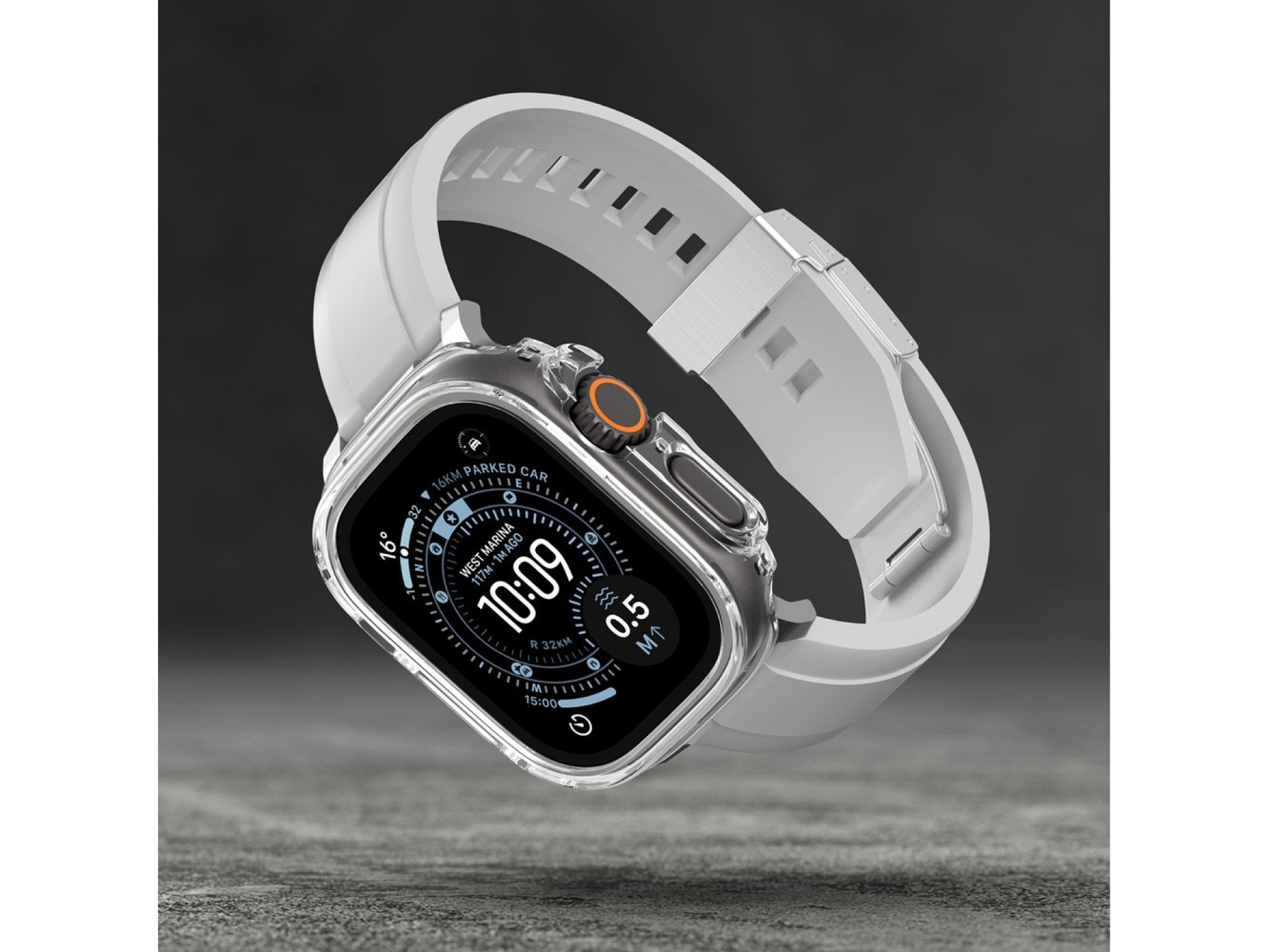 AmazingThing Minimal Protective Case for Apple Watch UItra 3 49mm - Transparent