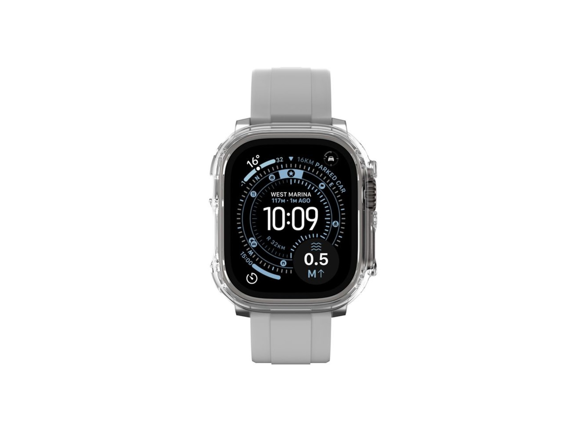 AmazingThing Minimal Protective Case for Apple Watch UItra 3 49mm - Transparent