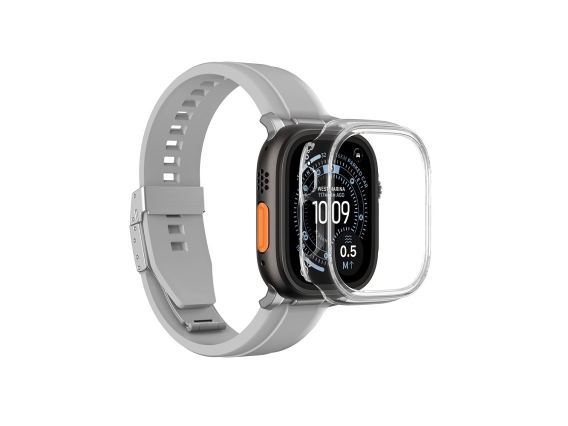 AmazingThing Minimal Protective Case for Apple Watch UItra 3 49mm - Transparent