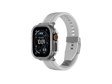 Capa protetora minimalista AmazingThing para Apple Watch Ultra 3 49mm - Transparente Capa protetora minimalista AmazingThing para Apple Watch Ultra 3 49mm - Transparente