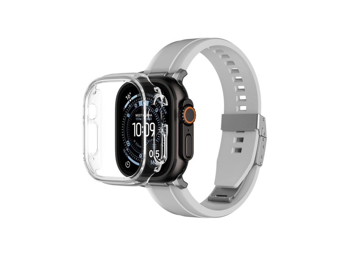 AmazingThing Minimal Protective Case for Apple Watch UItra 3 49mm - Transparent