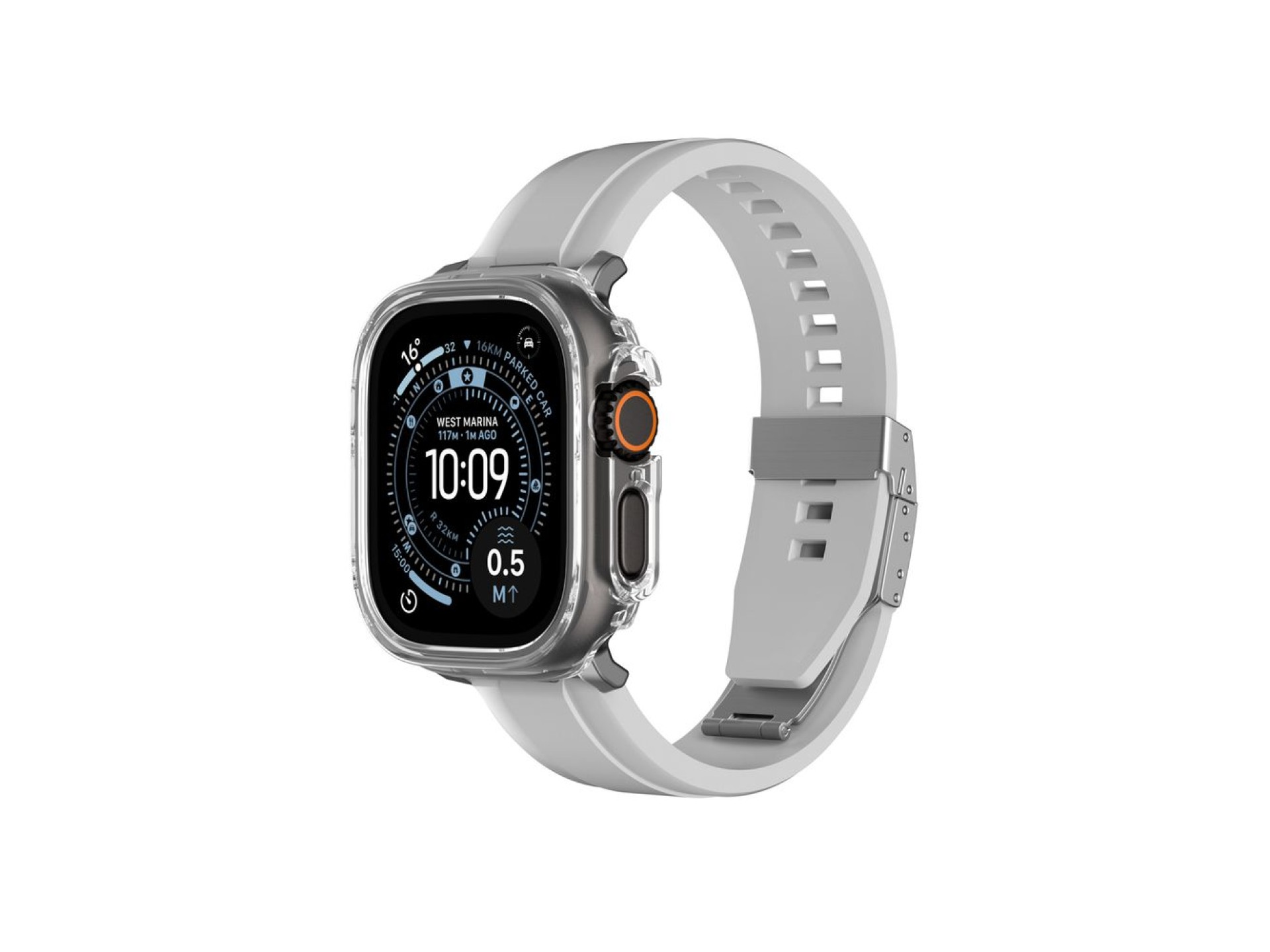 AmazingThing Minimal Protective Case for Apple Watch UItra 3 49mm - Transparent