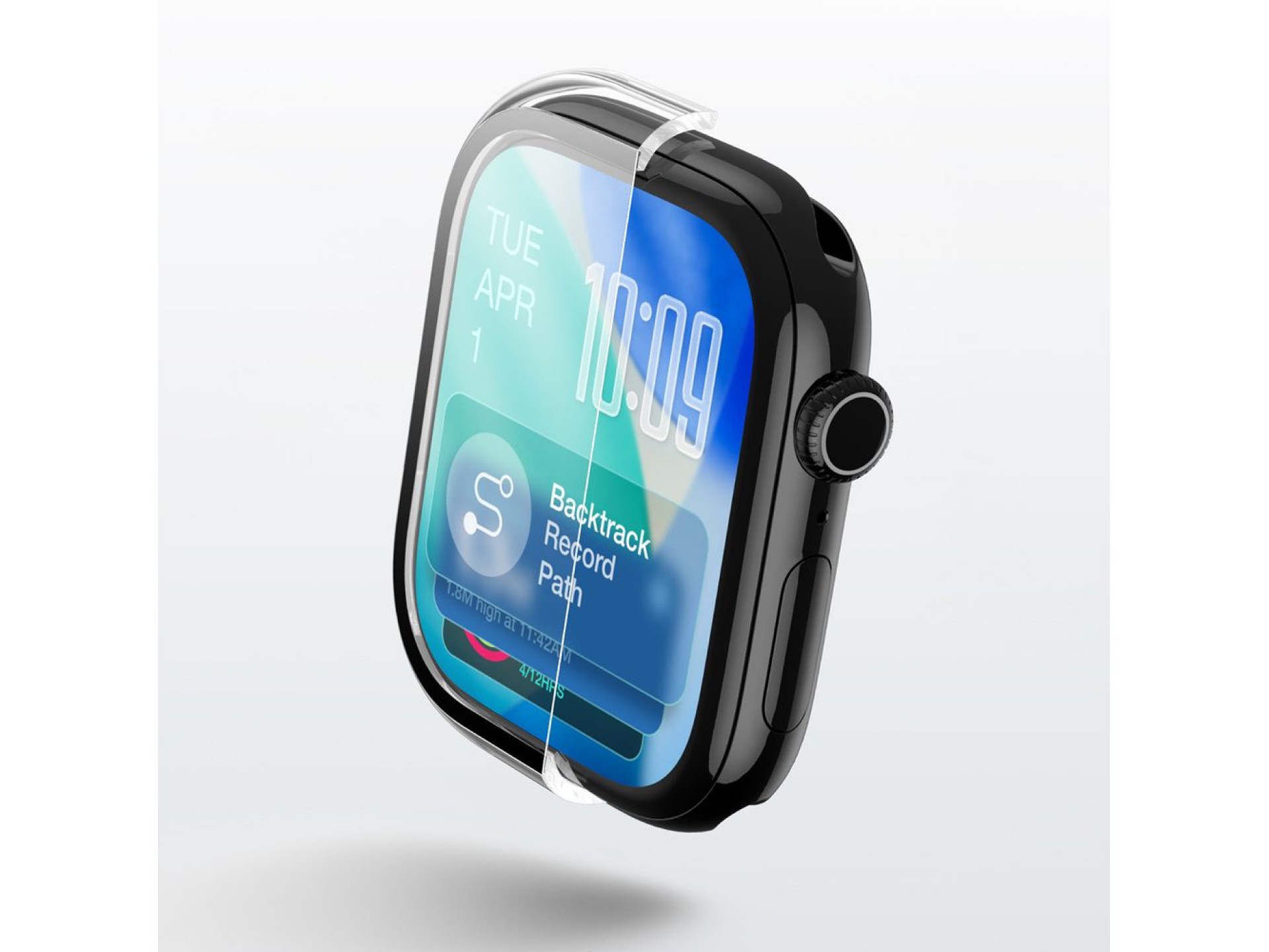Protector de pantalla de cristal AmazingThing Radix con funda para Apple Watch Series 11 de 42 mm -