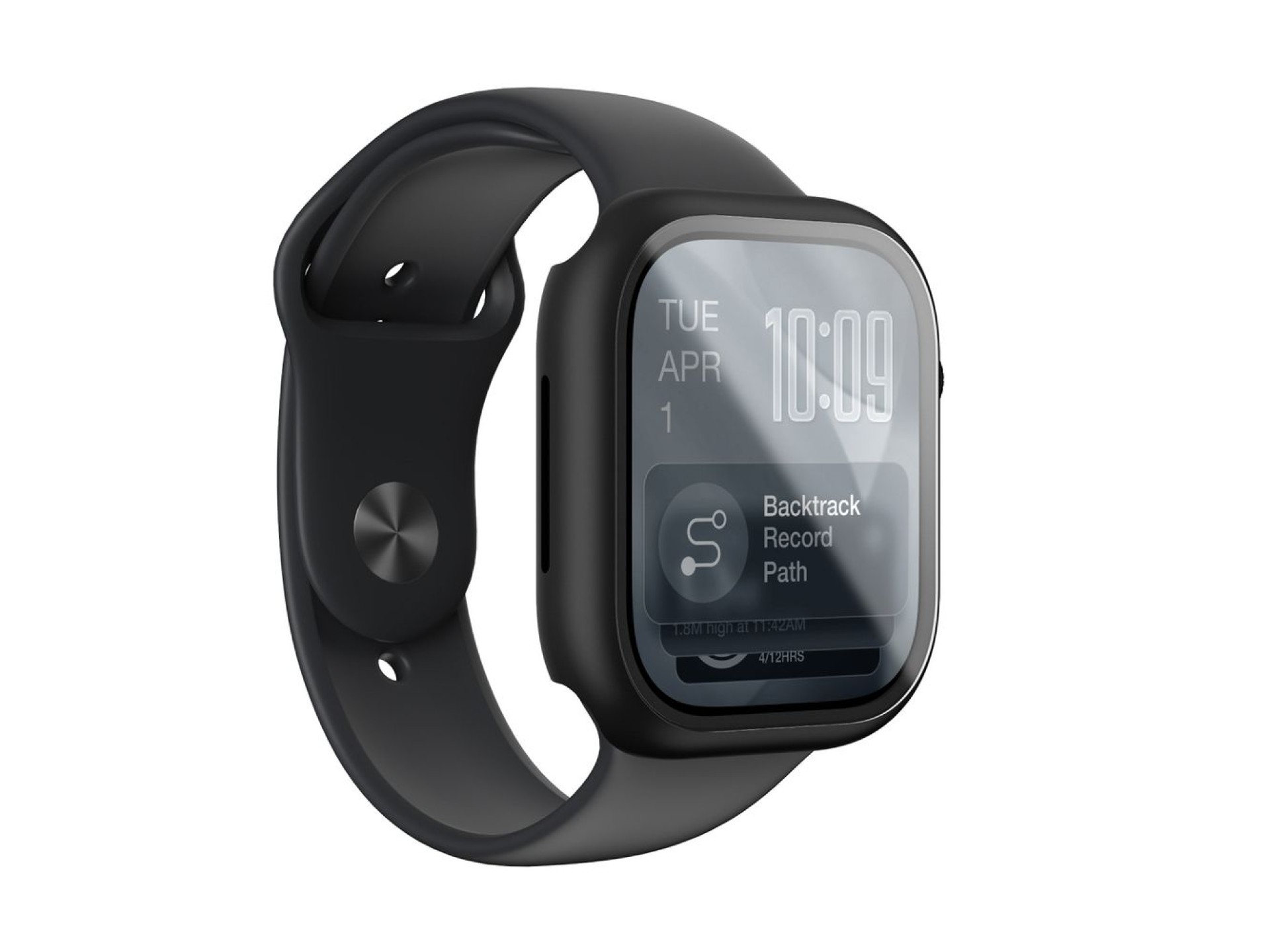 AmazingThing Radix Glass Screen Protector with Case for Apple Watch Series 11 42mm - Black