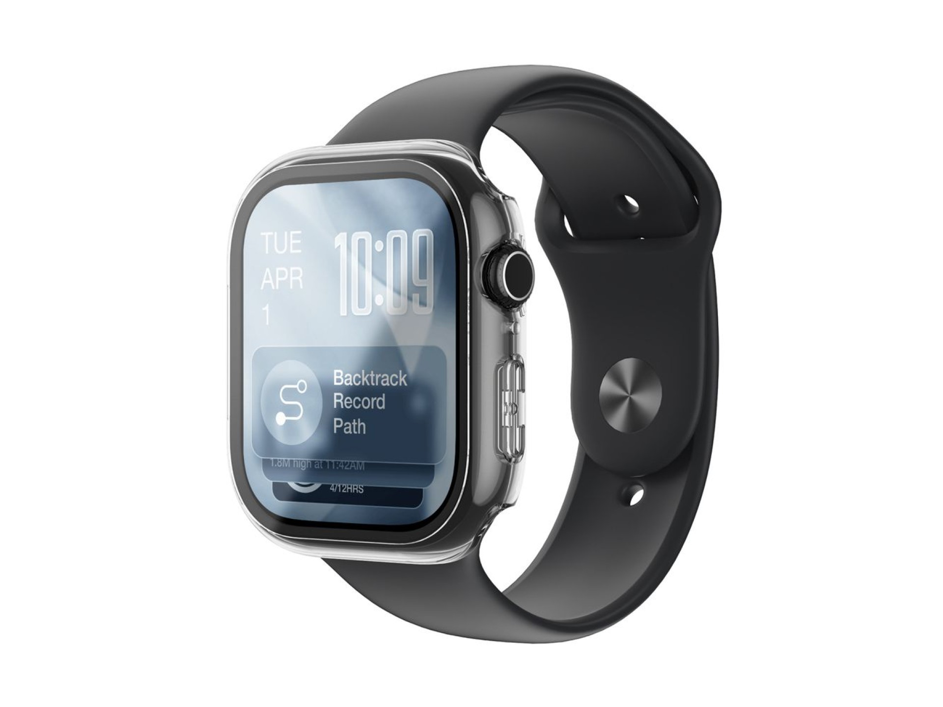 Protetor de tela de vidro AmazingThing Radix com capa para Apple Watch Series 11 46mm - Transparente
